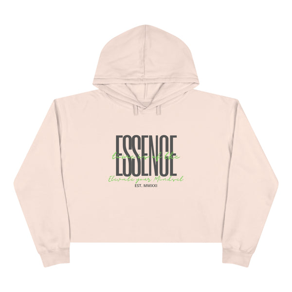 "TIME IS OF THE ESSENCE" Crop Hoodie