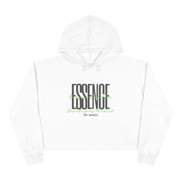 "TIME IS OF THE ESSENCE" Crop Hoodie